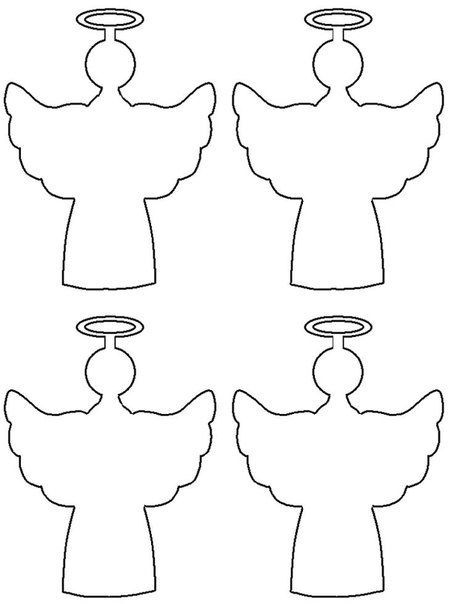 patrones de angeles en fieltro