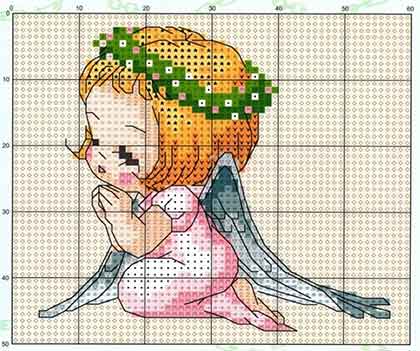 patrones de angeles para bautizo